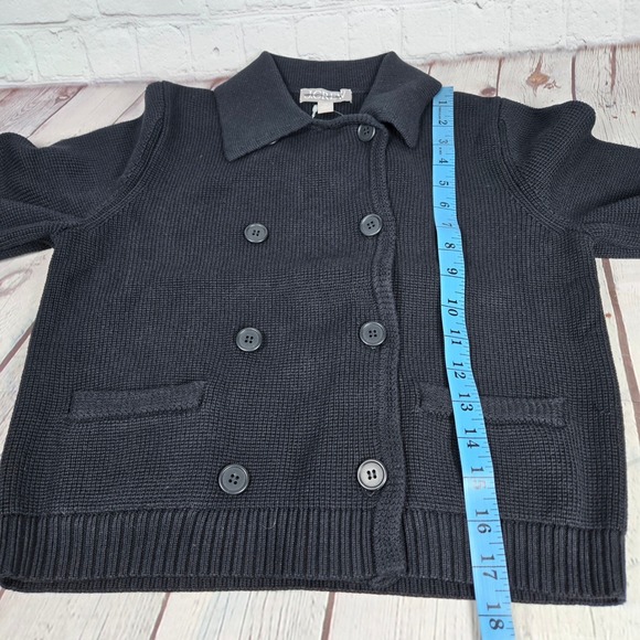 J. Crew Marielle cropped cardigan Black CK498 XS NWT Knit Double Breasted Jacket - Picture 10 of 11
